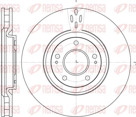 Remsa 61957.10 - Спирачен диск vvparts.bg