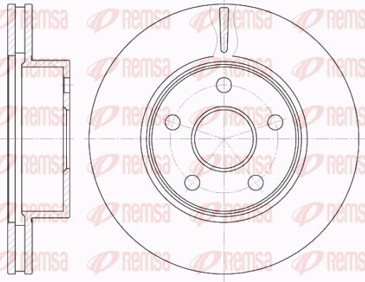 Remsa 61967.10 - Спирачен диск vvparts.bg