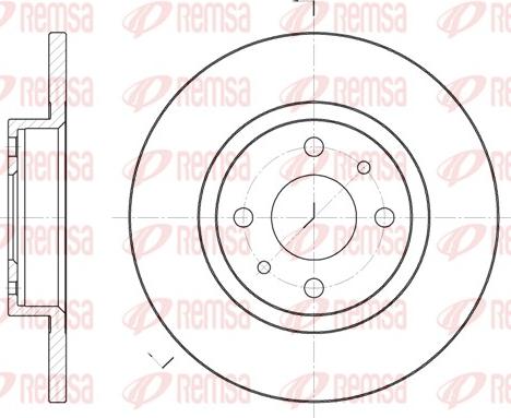 Remsa 6191.00 - Спирачен диск vvparts.bg