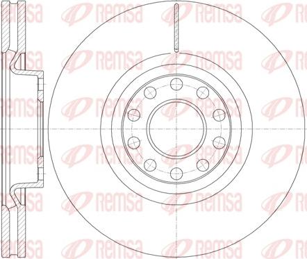 Remsa 61987.10 - Спирачен диск vvparts.bg