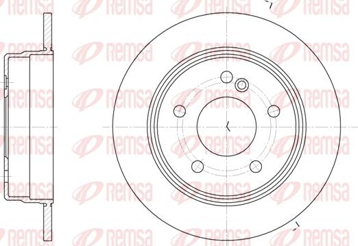 Remsa 6193.00 - Спирачен диск vvparts.bg