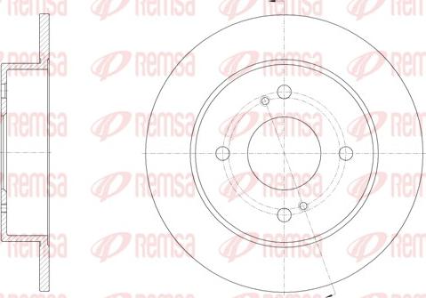 Remsa 61924.00 - Спирачен диск vvparts.bg