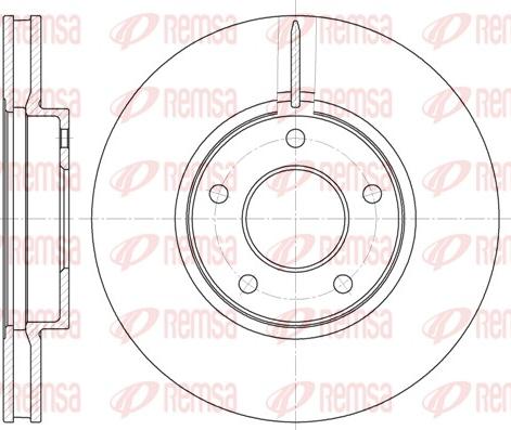 Remsa 61927.10 - Спирачен диск vvparts.bg