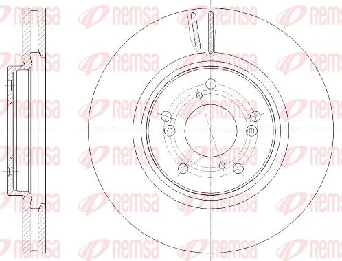 Remsa 61977.10 - Спирачен диск vvparts.bg