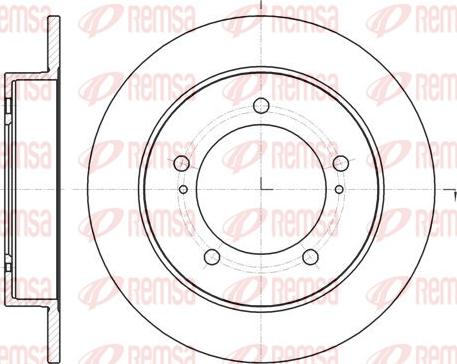 Remsa 61490.00 - Спирачен диск vvparts.bg