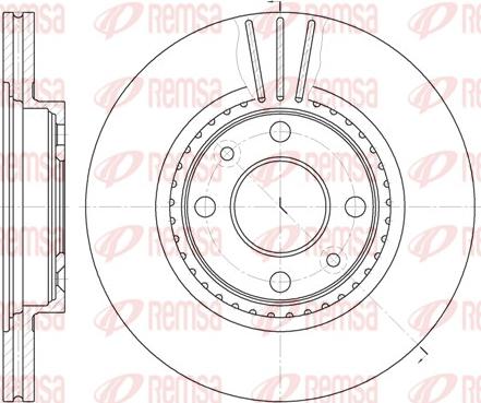 Remsa 6144.10 - Спирачен диск vvparts.bg