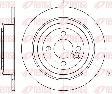 Remsa 61443.00 - Спирачен диск vvparts.bg