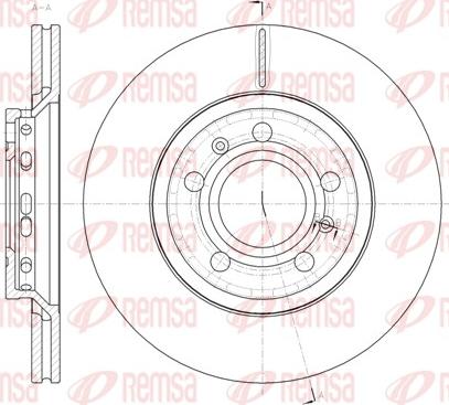 Remsa 61447.10 - Спирачен диск vvparts.bg