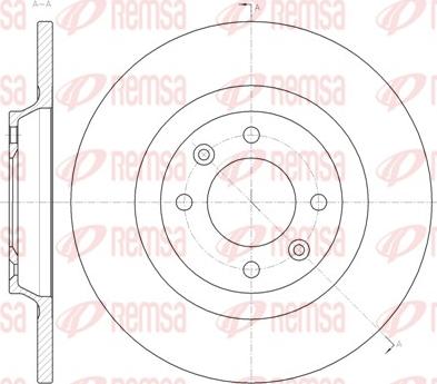 Remsa 61457.00 - Спирачен диск vvparts.bg