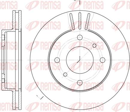 Remsa 6146.10 - Спирачен диск vvparts.bg