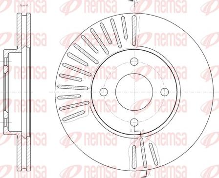 Remsa 61467.10 - Спирачен диск vvparts.bg