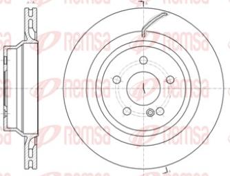 Remsa 61404.10 - Спирачен диск vvparts.bg