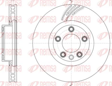 Remsa 61419.11 - Спирачен диск vvparts.bg