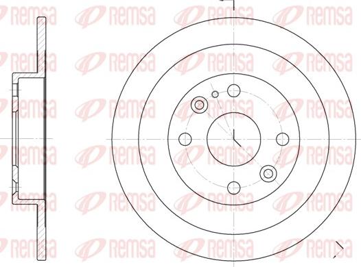 Remsa 6148.00 - Спирачен диск vvparts.bg