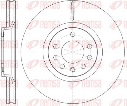 Remsa 61488.10 - Спирачен диск vvparts.bg