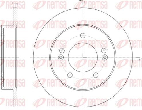 Remsa 61432.00 - Спирачен диск vvparts.bg