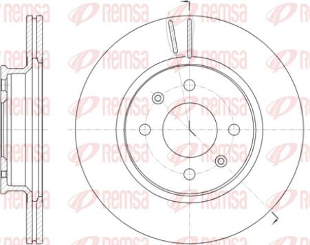 Remsa 61424.10 - Спирачен диск vvparts.bg