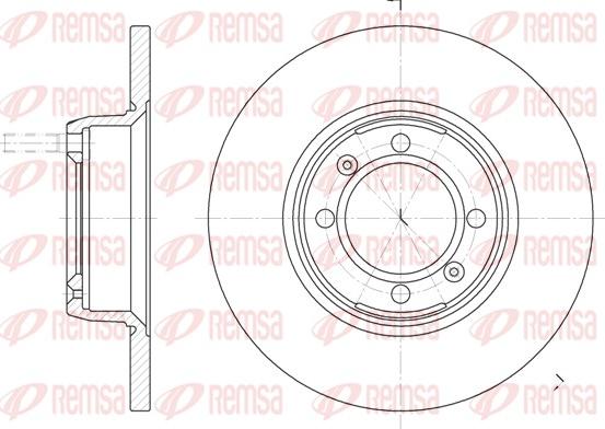 Remsa 6142.00 - Спирачен диск vvparts.bg