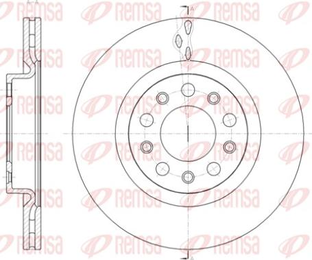 Remsa 61428.10 - Спирачен диск vvparts.bg