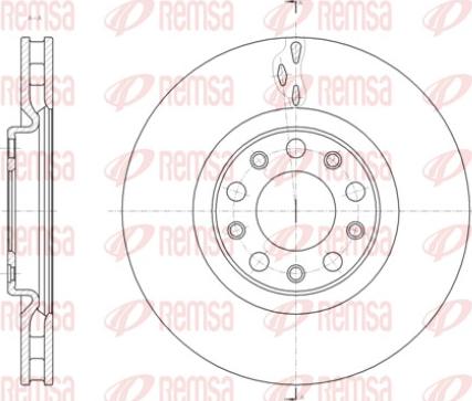 Remsa 61427.10 - Спирачен диск vvparts.bg