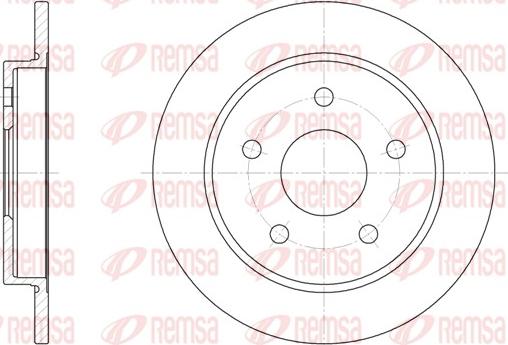 Remsa 6147.00 - Спирачен диск vvparts.bg