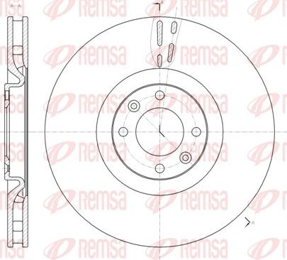 Remsa 61470.10 - Спирачен диск vvparts.bg