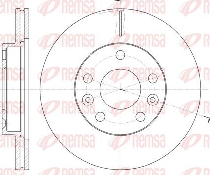 Remsa 61478.10 - Спирачен диск vvparts.bg