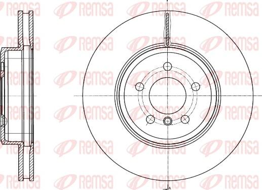 Remsa 61549.10 - Спирачен диск vvparts.bg