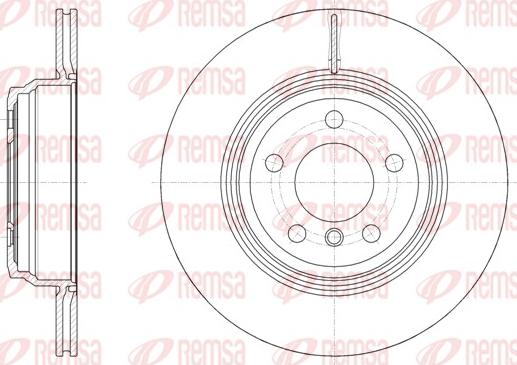 Remsa 61547.10 - Спирачен диск vvparts.bg