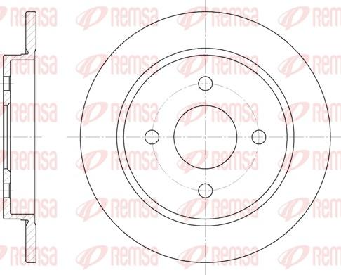 Remsa 6155.00 - Спирачен диск vvparts.bg