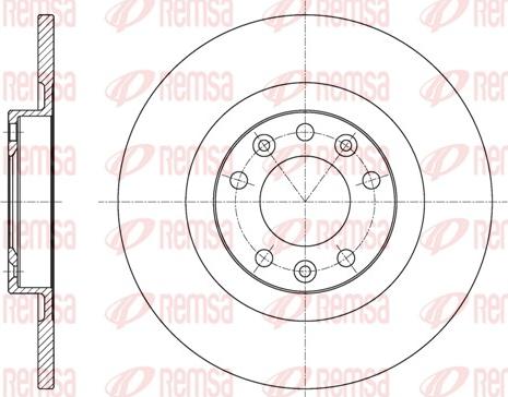 Remsa 61557.00 - Спирачен диск vvparts.bg