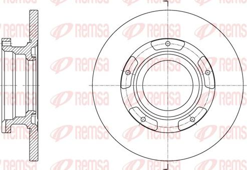 Remsa 61564.00 - Спирачен диск vvparts.bg