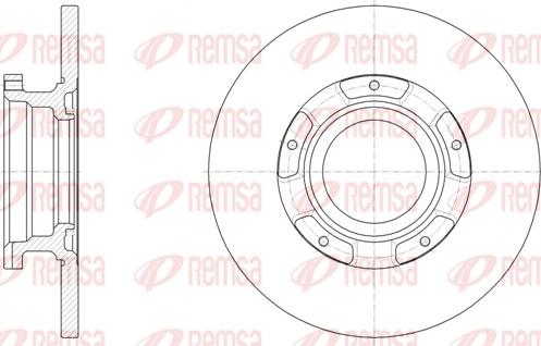 Remsa 61566.00 - Спирачен диск vvparts.bg