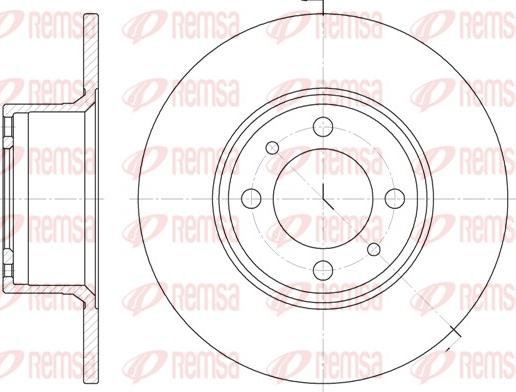 Remsa 6156.00 - Спирачен диск vvparts.bg