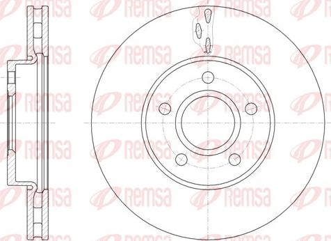 Remsa 61560.10 - Спирачен диск vvparts.bg