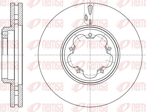 Remsa 61563.10 - Спирачен диск vvparts.bg