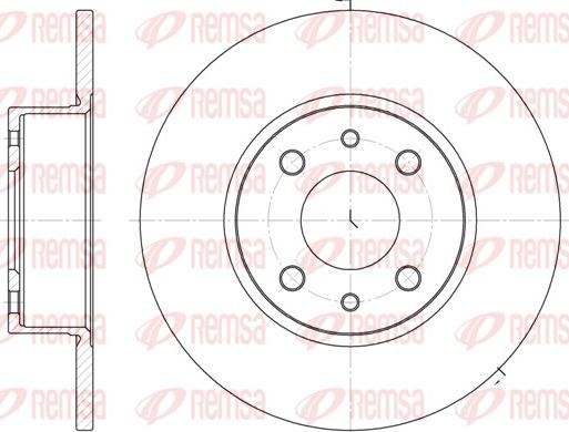 Remsa 6150.00 - Спирачен диск vvparts.bg