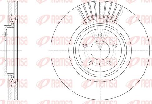 Remsa 61508.10 - Спирачен диск vvparts.bg