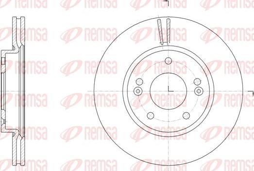 Remsa 61507.10 - Спирачен диск vvparts.bg