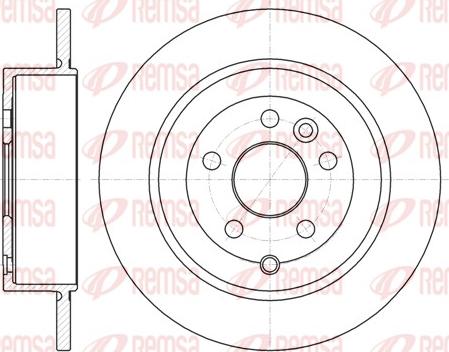 Remsa 61516.00 - Спирачен диск vvparts.bg