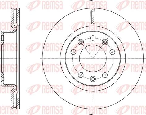 Remsa 61584.10 - Спирачен диск vvparts.bg