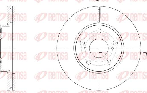 Remsa 61539.10 - Спирачен диск vvparts.bg