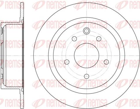 Remsa 61530.00 - Спирачен диск vvparts.bg