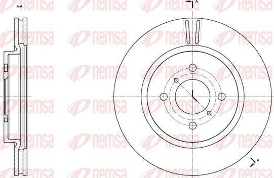 Remsa 61538.10 - Спирачен диск vvparts.bg