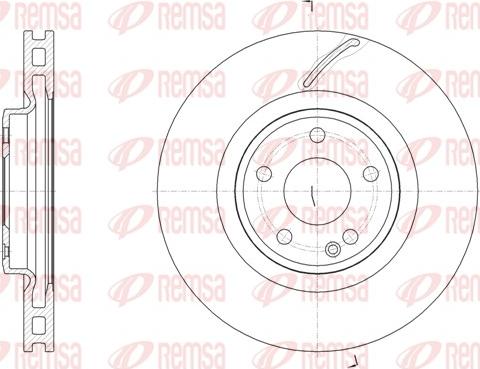 Remsa 61524.10 - Спирачен диск vvparts.bg