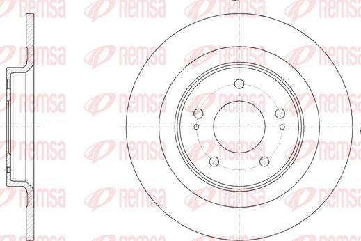 Remsa 61528.00 - Спирачен диск vvparts.bg