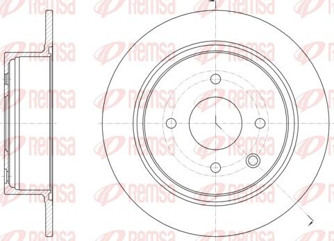 Remsa 61579.00 - Спирачен диск vvparts.bg