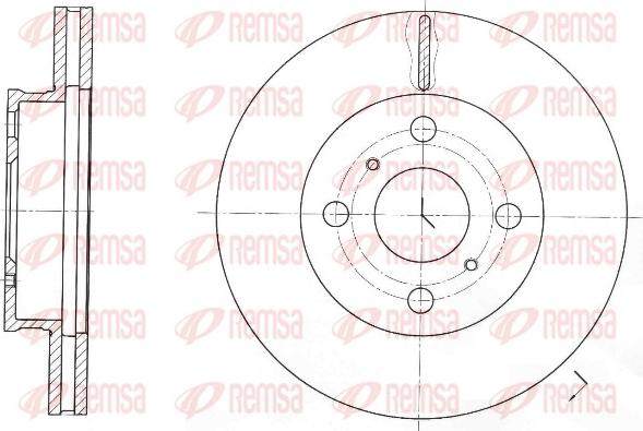 Remsa 61697.10 - Спирачен диск vvparts.bg