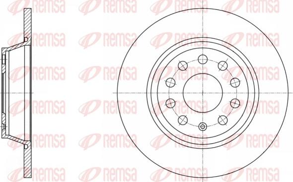 Remsa 61646.00 - Спирачен диск vvparts.bg