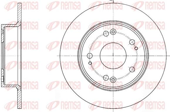 Remsa 61648.00 - Спирачен диск vvparts.bg